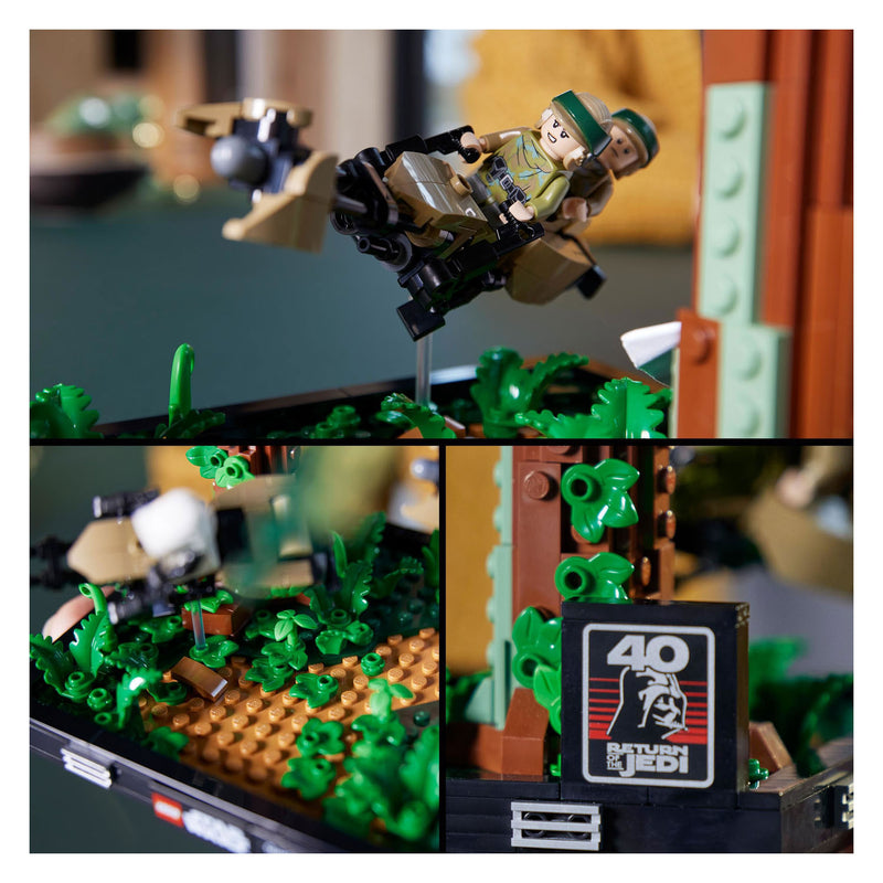 Load image into Gallery viewer, Lego LEGO Star Wars 75353 Endor Speeder Achtervolging Diorama
