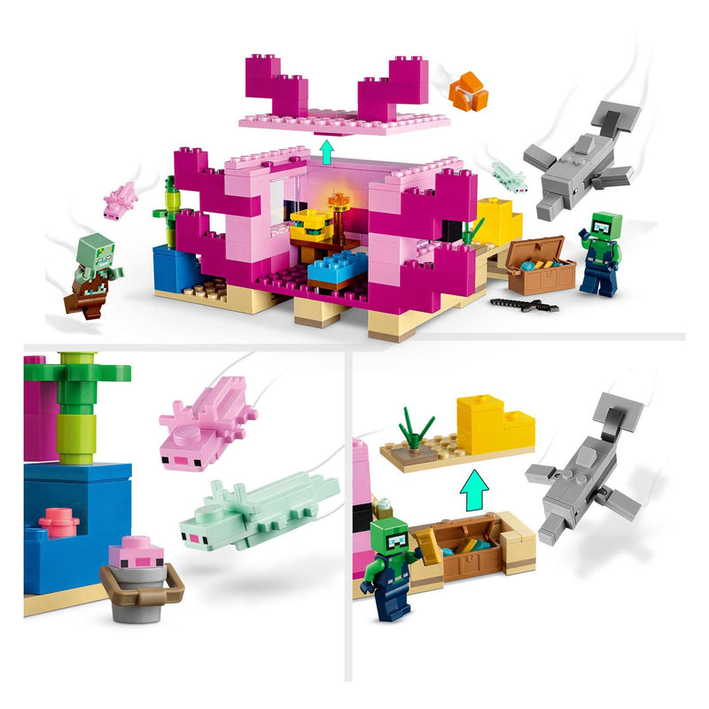 Load image into Gallery viewer, Lego LEGO Minecraft 21247 Het Axolotlhuis
