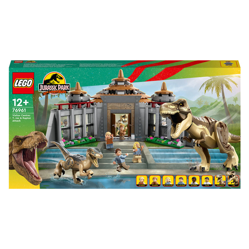Load image into Gallery viewer, Lego LEGO Jurassic Park 76961 Bezoekerscentrum: T. rex raptor aanval

