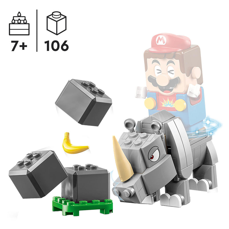 Load image into Gallery viewer, Lego LEGO Super Mario 71420 Uitbreidingsset: Rambi de Neushoorn
