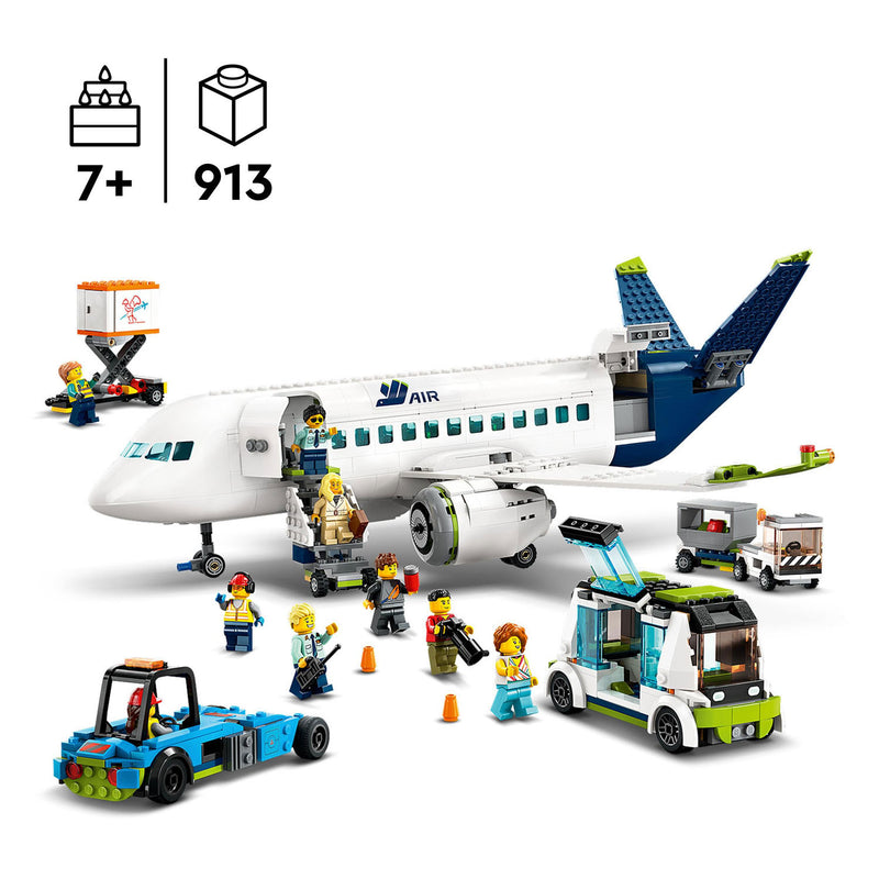 Load image into Gallery viewer, Lego city passagiersvliegtuig vliegtuig speelgoed set - 60367
