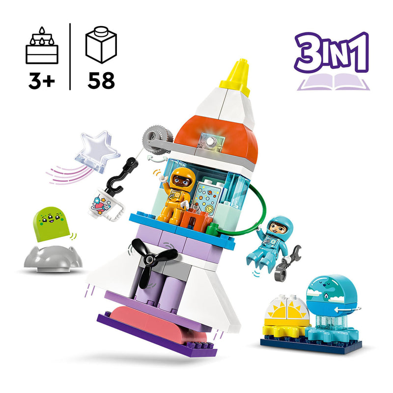 Load image into Gallery viewer, Lego duplo town 10422 3-in-1 ruimteavontuur
