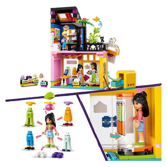 Lego friends 42614 vintage kledingwinkel