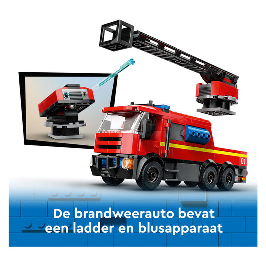 Lego city 60414 brandweerkazerne en brandweerauto
