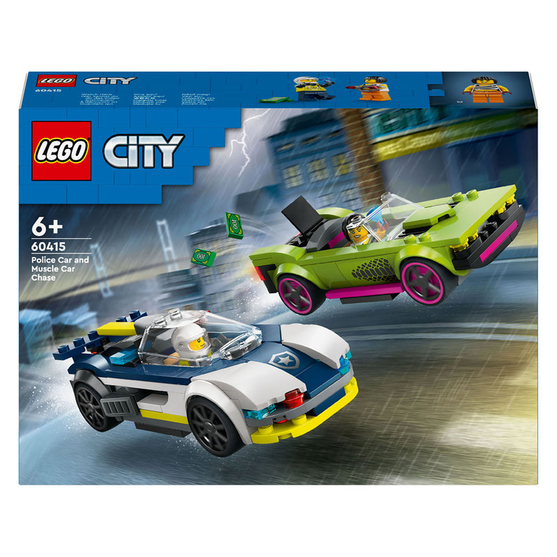 Load image into Gallery viewer, Lego city 60415 politiewagen en snelle autoachtervolging
