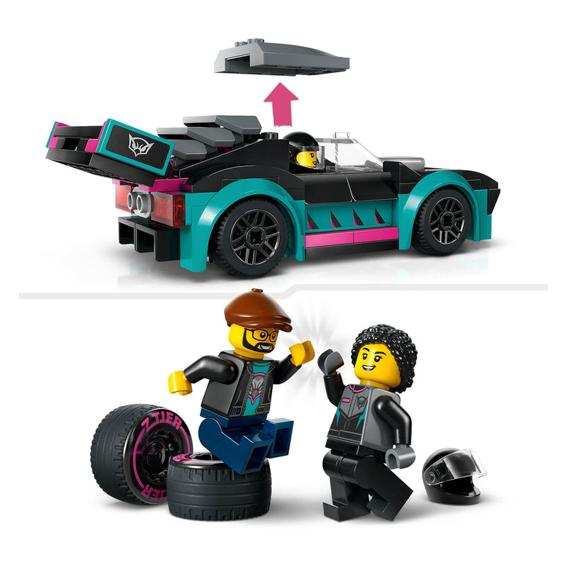 Load image into Gallery viewer, Lego LEGO City 60406 Raceauto en Transporttruck
