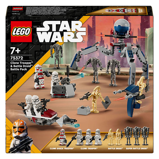 Lego star wars 75372 clone trooper en battle droid battle pack