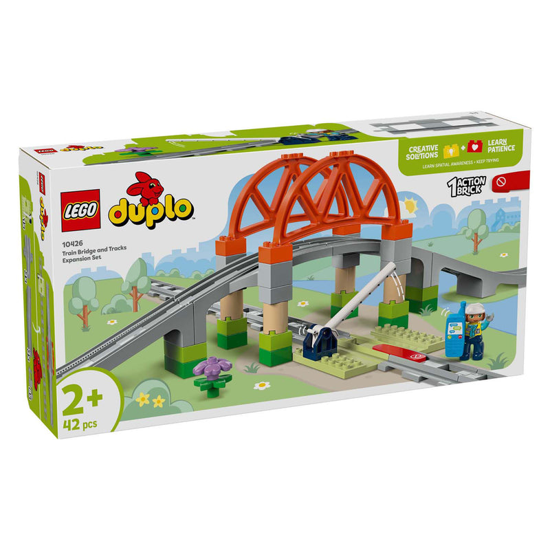 Load image into Gallery viewer, Lego duplo town 10426 treinbrug en rails uitbreidingsset
