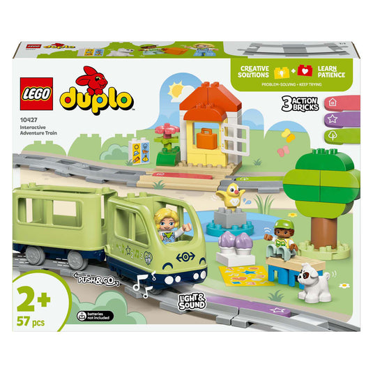 Lego duplo stad - interactieve avonturentrein constructiespeelgoed (10427)