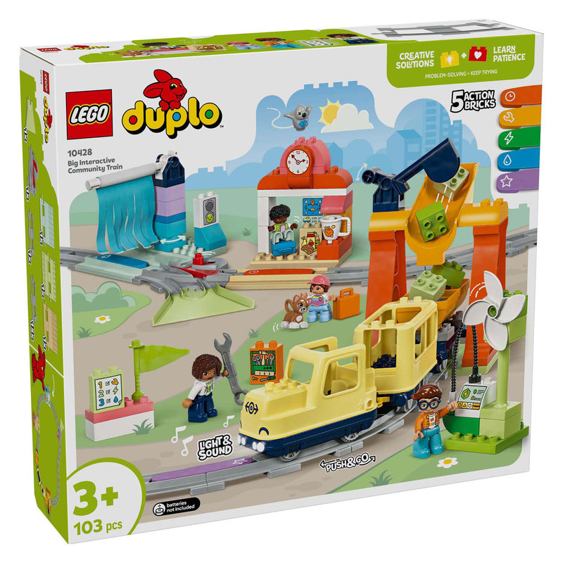 Load image into Gallery viewer, Lego duplo town 10428 grote interactieve buurttrein
