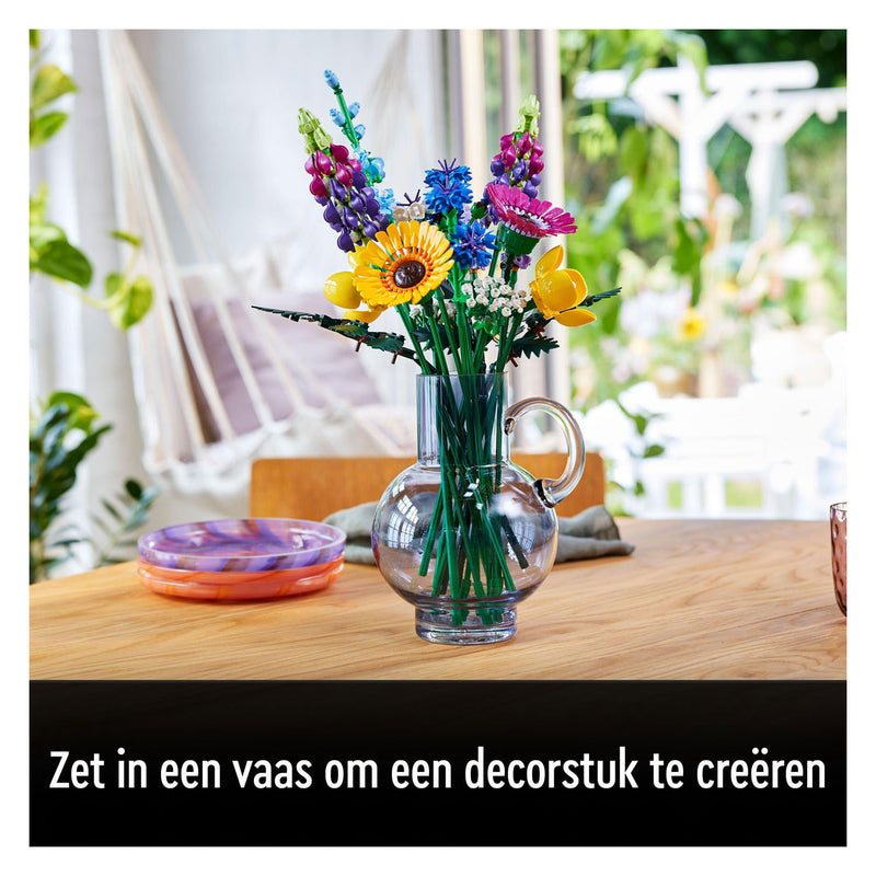 Afbeelding laden in galerijviewer, Lego icons wilde bloemen boeket bouwset voor volwassenen, botanical collection - 10313
