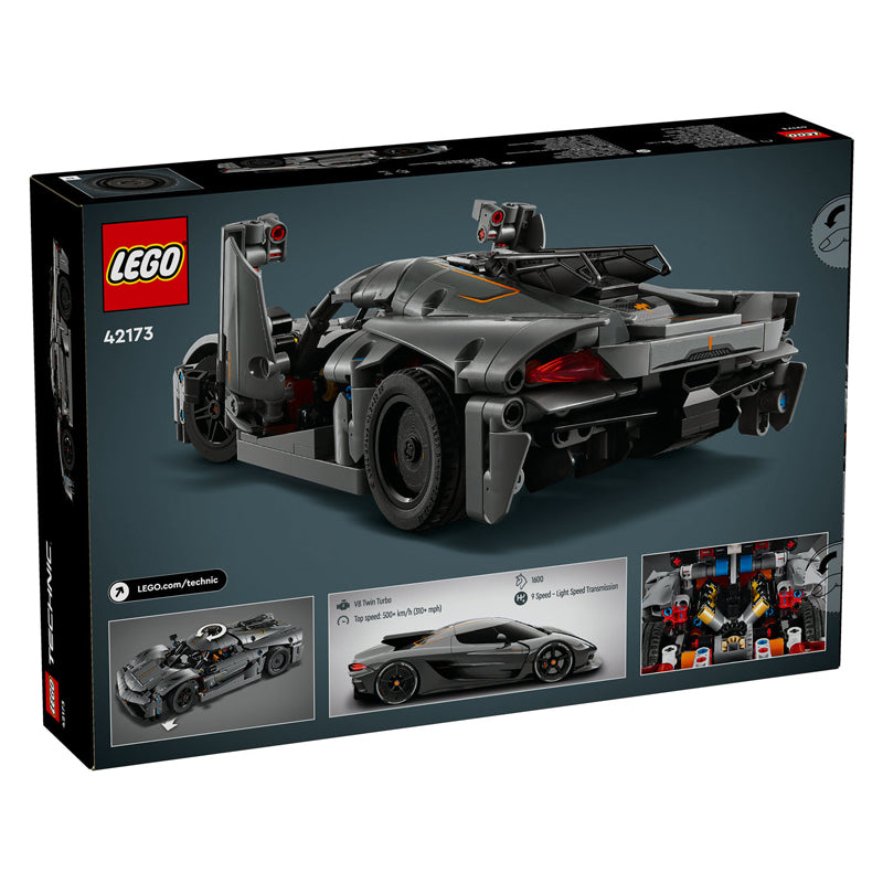 Load image into Gallery viewer, Lego technic 42173 koenigsegg jesko absolut grijze hypercar
