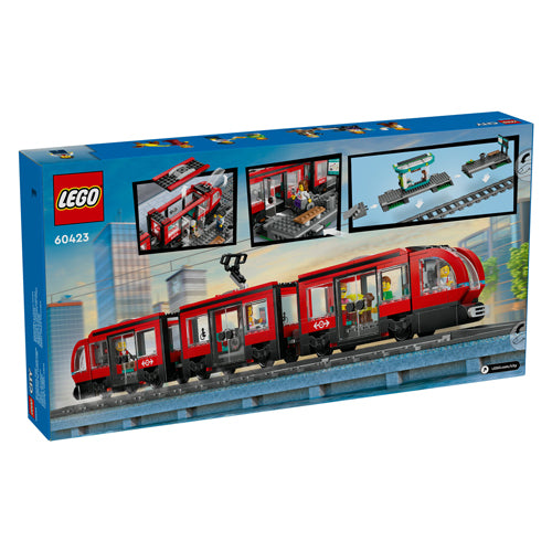 Load image into Gallery viewer, Lego city stadstram en station - 60423
