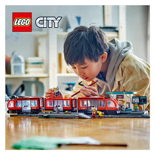 Load image into Gallery viewer, Lego city 60423 stadstram en station
