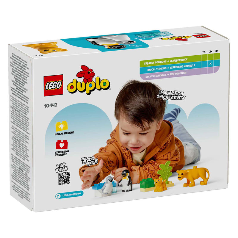 Load image into Gallery viewer, Lego duplo town 10442 families van wilde dieren: pinguïns en leeuwen
