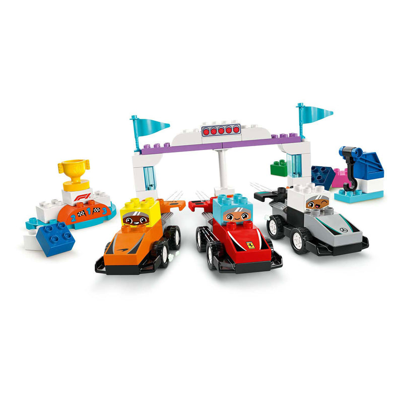 Load image into Gallery viewer, Lego duplo town 10445 f1 team racewagens en coureurs
