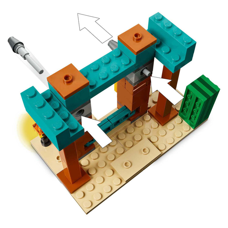 Load image into Gallery viewer, Lego minecraft 21267 de illagers in de woestijn
