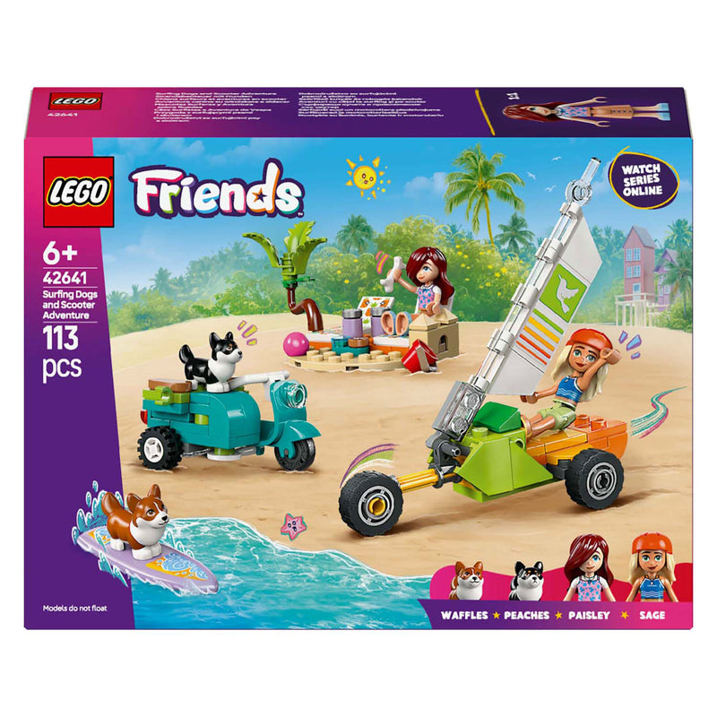 Load image into Gallery viewer, Lego friends - surf- en scooterplezier met de honden constructiespeelgoed (42641)
