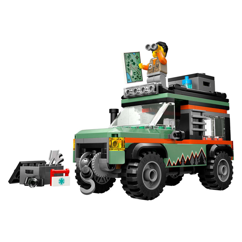 Load image into Gallery viewer, Lego city 60447 4x4 terreinwagen voor in de bergen
