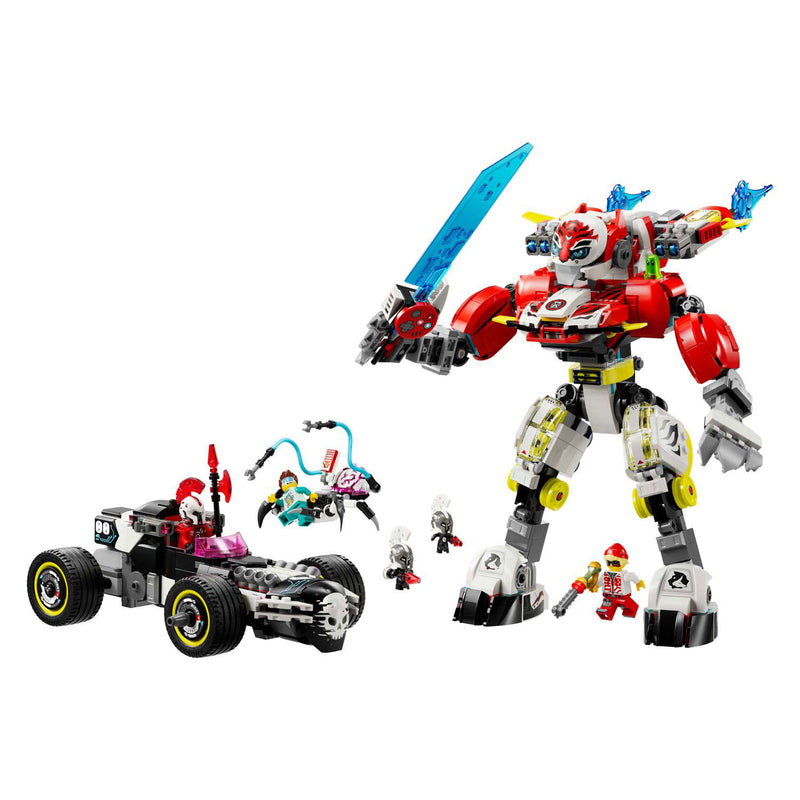 Load image into Gallery viewer, Lego dreamzzz 71497 coopers tijgermecha en zero's hot rod auto
