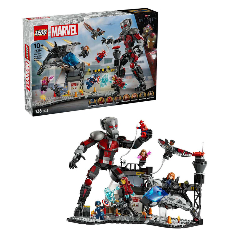 Afbeelding laden in galerijviewer, Lego super heroes 76314 captain america civil war actiescene
