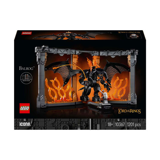 Lego icons boekensteun: the lord of the rings – balrog constructiespeelgoed (10367)