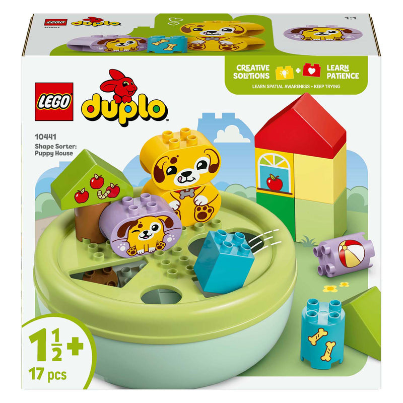 Load image into Gallery viewer, Lego duplo vormenstoof: puppyhuis educatief dieren speelgoed voor kinderen 10441
