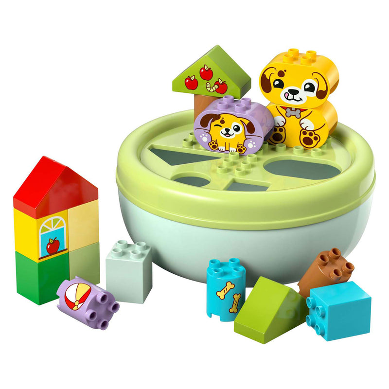 Load image into Gallery viewer, Lego duplo vormenstoof: puppyhuis educatief dieren speelgoed voor kinderen 10441
