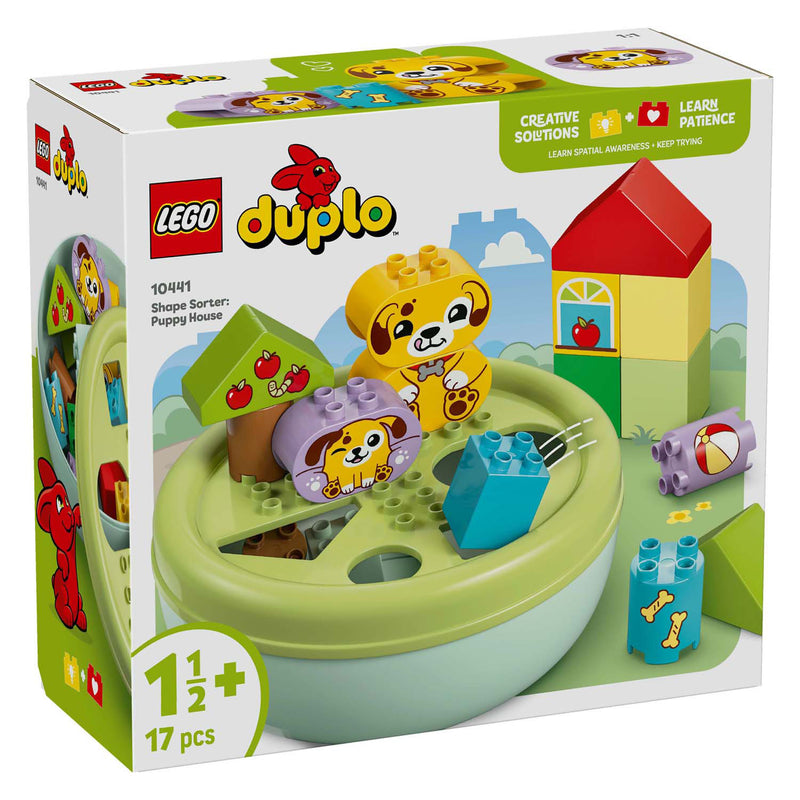 Load image into Gallery viewer, Lego duplo vormenstoof: puppyhuis educatief dieren speelgoed voor kinderen 10441

