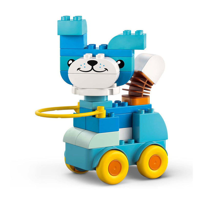 Load image into Gallery viewer, Lego duplo 10448 3-in-1 dieren op wielen peuterspeelgoed
