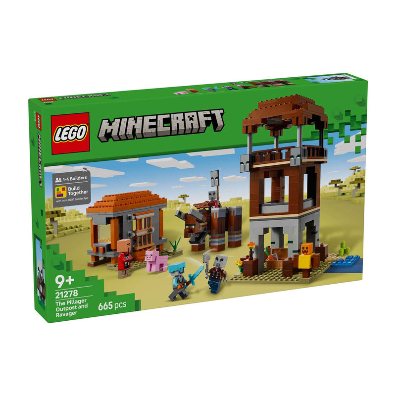 Load image into Gallery viewer, Lego minecraft de plunderaar buitenpost en verwoester bouwpakket - 21278

