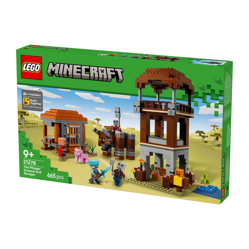 Load image into Gallery viewer, Lego minecraft de plunderaar buitenpost en verwoester bouwpakket - 21278
