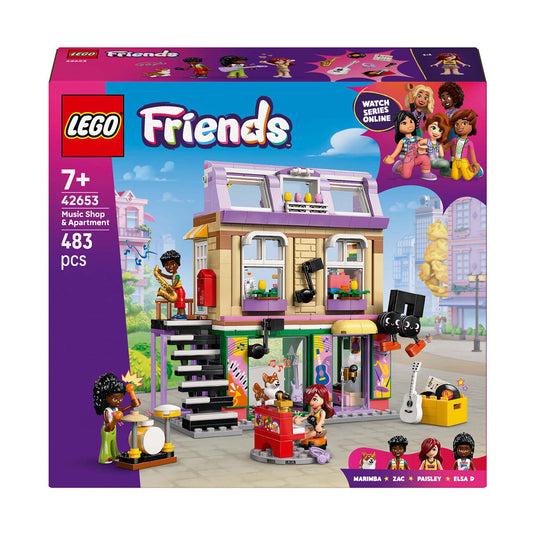 Lego friends 42653 muziekwinkel en appartement