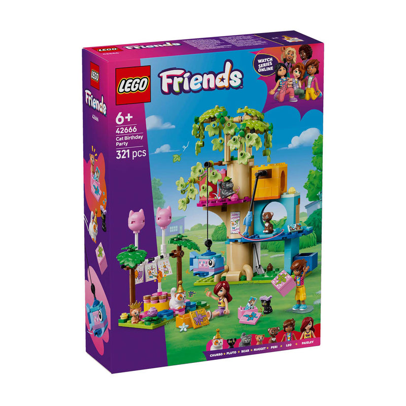 Load image into Gallery viewer, Lego friends 42666 kattenverjaardagsfeestje en boomhut
