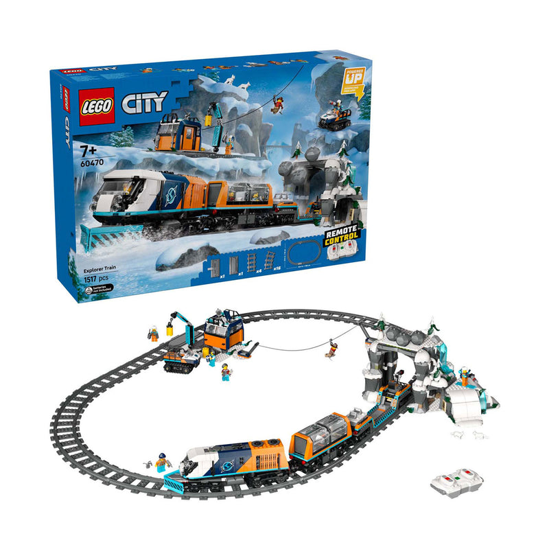 Load image into Gallery viewer, Lego city 60470 onderzoekstrein op de noordpool
