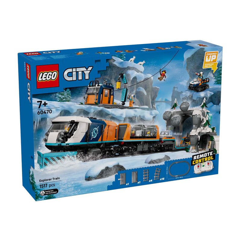 Load image into Gallery viewer, Lego city 60470 onderzoekstrein op de noordpool
