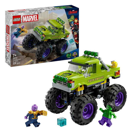 Lego marvel 76312 de hulk truck vs. thanos