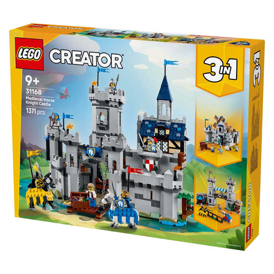 Lego ® creator 3in1 middeleeuws kasteel met ridders te paard - 31168