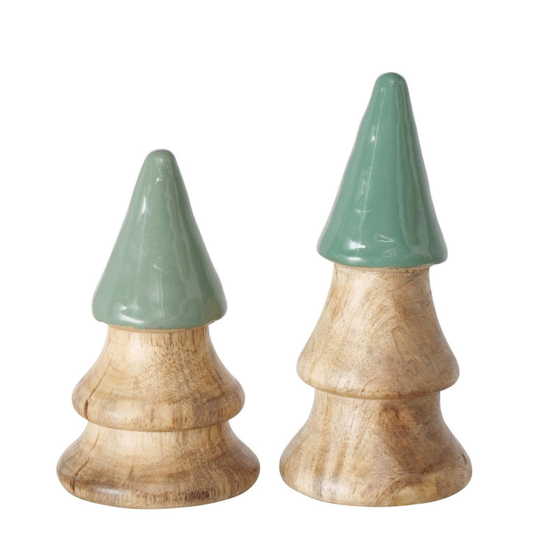 Load image into Gallery viewer, Boltze home kerstbomen hout set a 2 stuks h11 en h13
