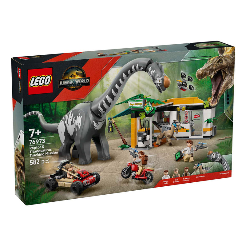 Load image into Gallery viewer, Lego jurassic world 76973 raptor en titanosaurus opsporingsmissie
