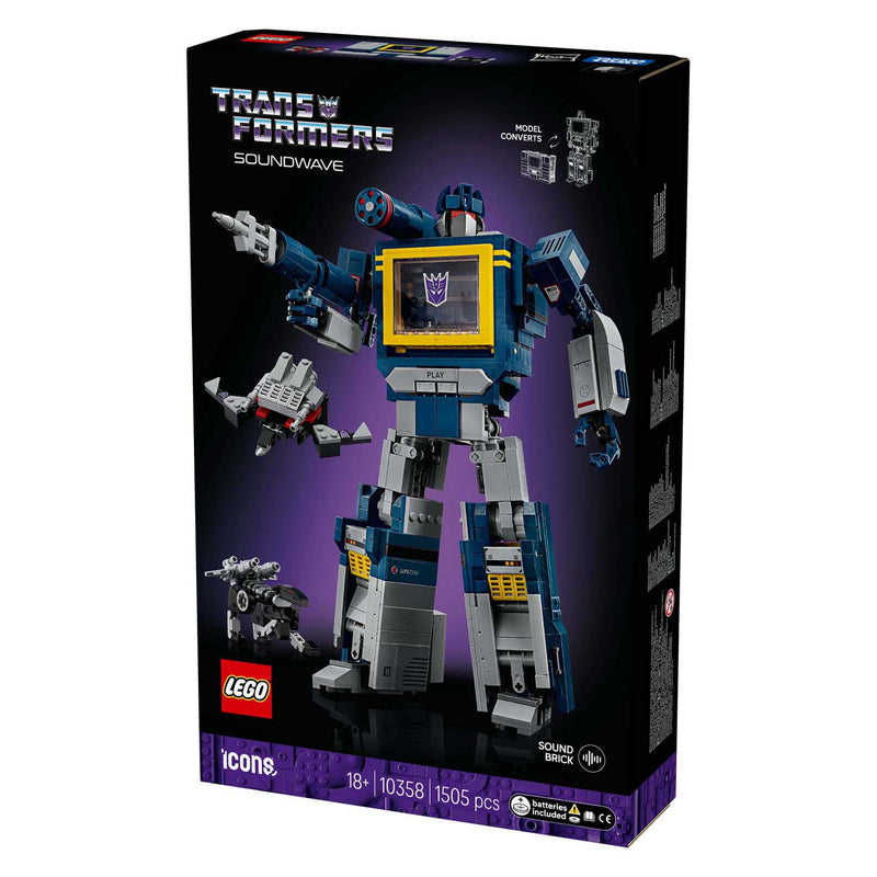 Load image into Gallery viewer, Lego icons 10358 transformers soundwave
