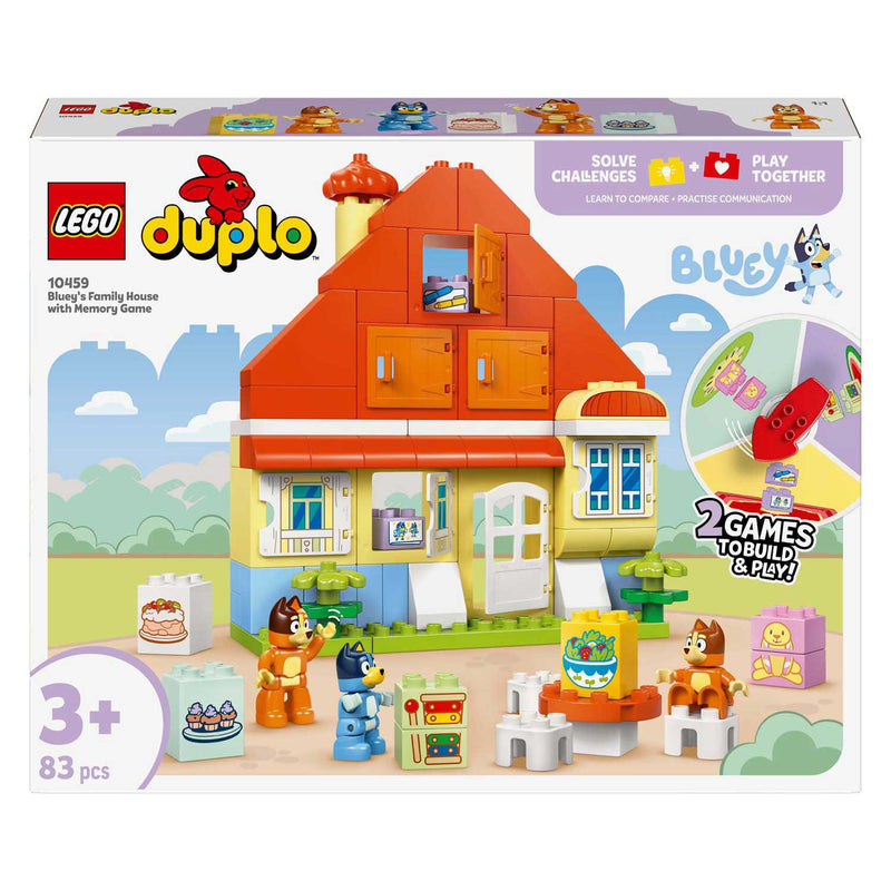 Load image into Gallery viewer, Lego duplo 10459 huis van bluey en haar familie met geheugenspel
