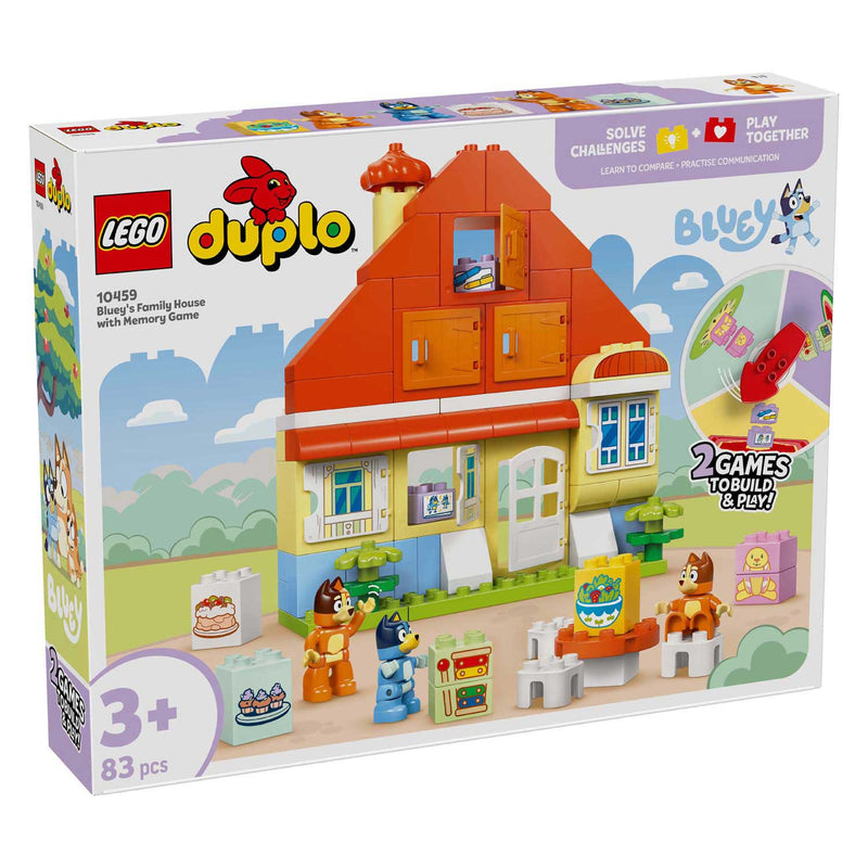 Load image into Gallery viewer, Lego duplo 10459 huis van bluey en haar familie met geheugenspel
