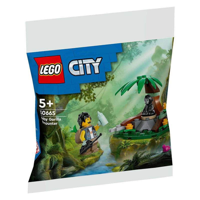 Load image into Gallery viewer, Lego city 30665 ontmoeting met babygorilla
