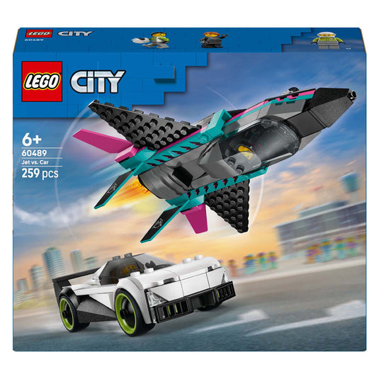 Lego city 60489 straalvliegtuig vs. sportauto