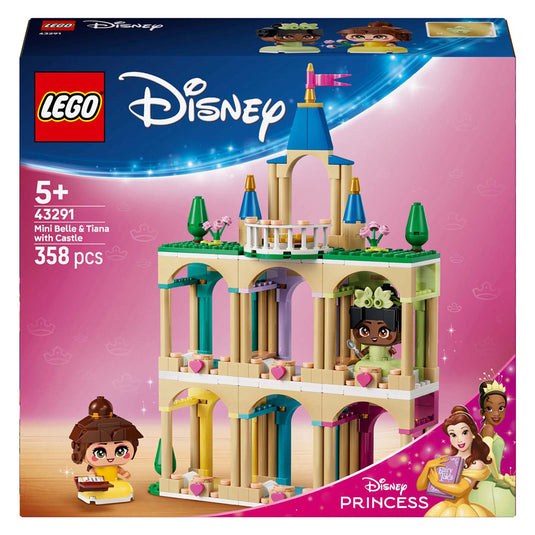 Lego disney princess 43291 mini belle en tiana met kasteel