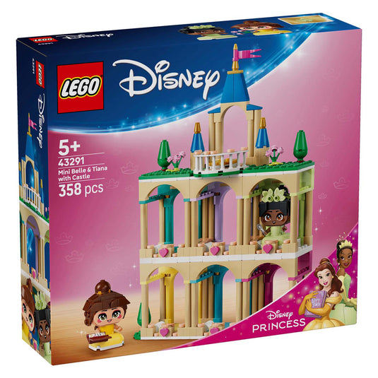 Lego disney princess 43291 mini belle en tiana met kasteel