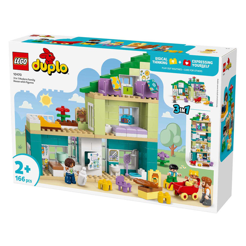 Load image into Gallery viewer, Lego duplo 10470 3-in-1 modern woonhuis met figuren
