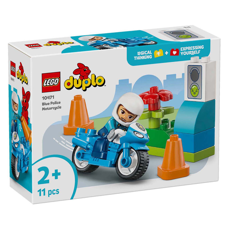 Load image into Gallery viewer, Lego duplo 10471 blauwe politiemotor
