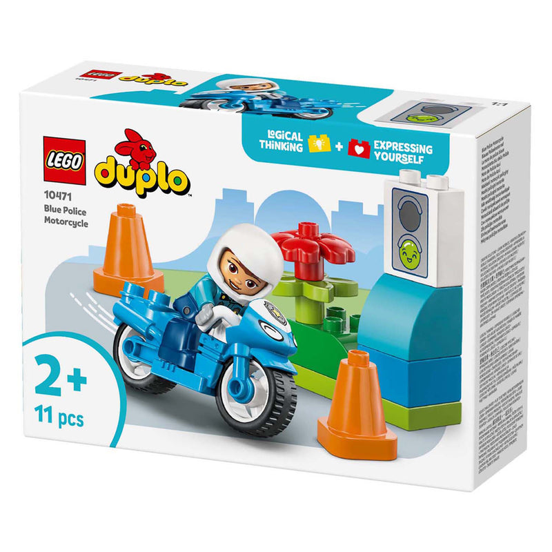 Load image into Gallery viewer, Lego duplo 10471 blauwe politiemotor
